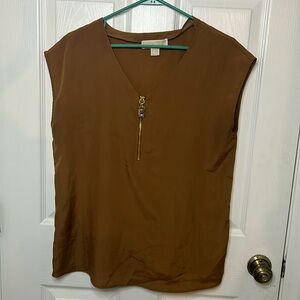 Brown Michael Kors, sleeveless top size medium